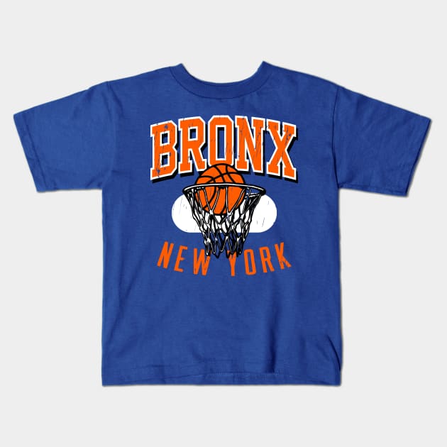 Bronx New York Vintage Style Kids T-Shirt by funandgames